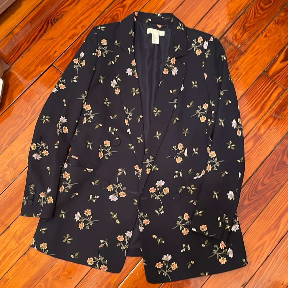 Flower suit jacket h&m